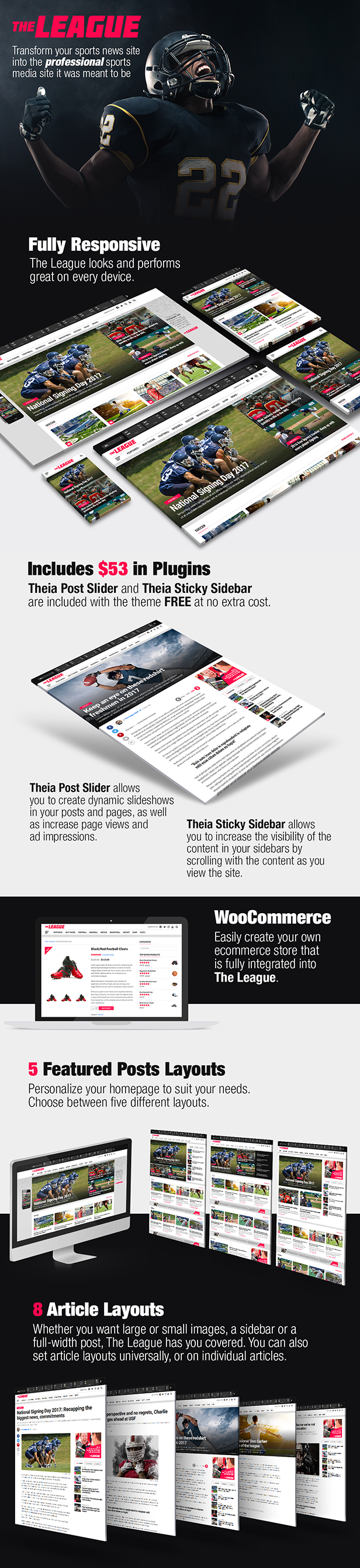 The League - Sports News & Magazine WordPress Theme - 2